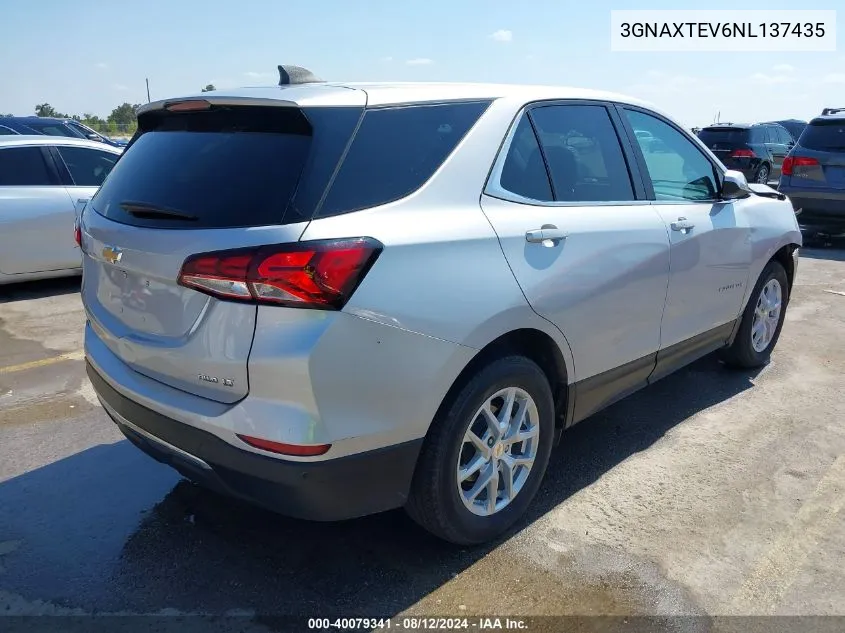 2022 Chevrolet Equinox Awd 2Fl VIN: 3GNAXTEV6NL137435 Lot: 40079341