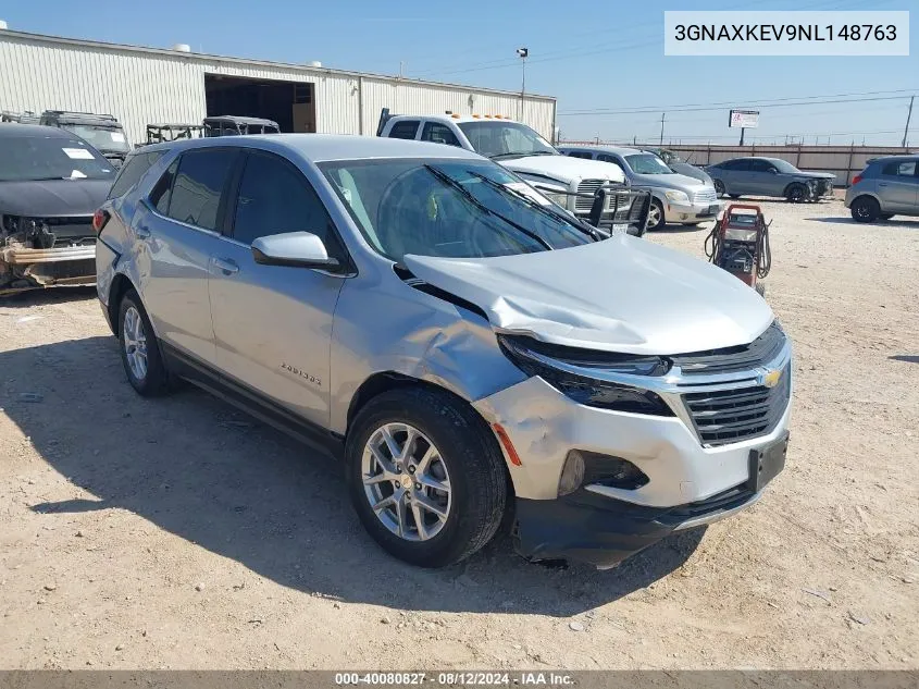 2022 Chevrolet Equinox Fwd Lt VIN: 3GNAXKEV9NL148763 Lot: 40080827