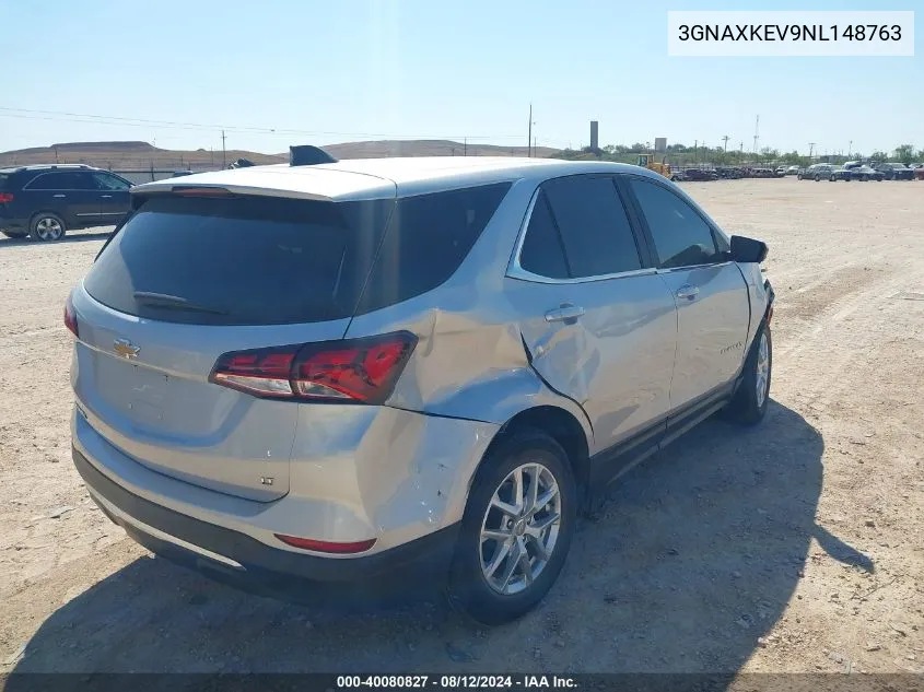 2022 Chevrolet Equinox Fwd Lt VIN: 3GNAXKEV9NL148763 Lot: 40080827