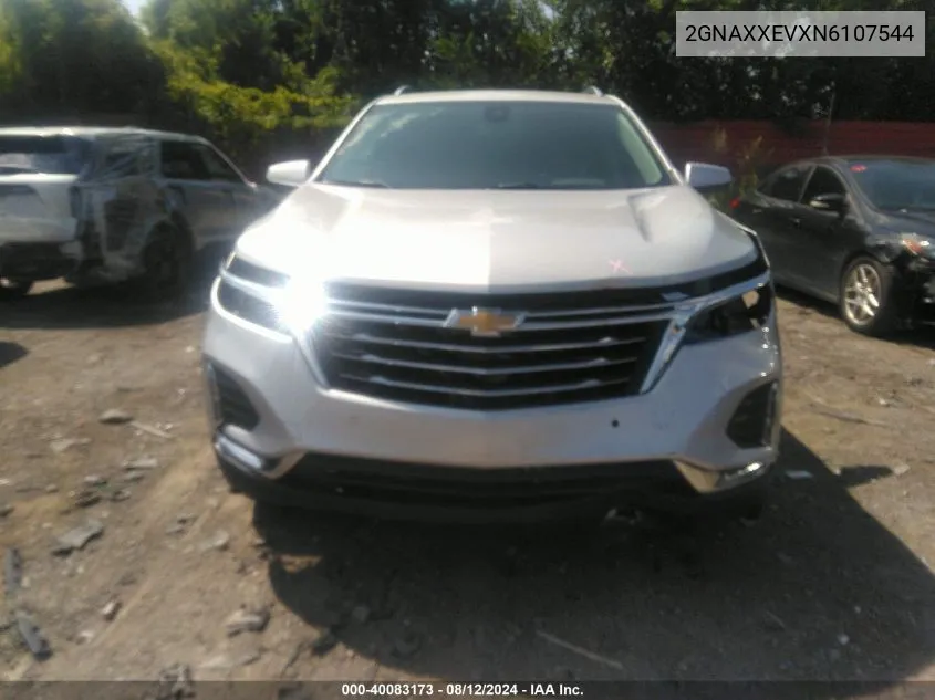 2022 Chevrolet Equinox Awd Premier VIN: 2GNAXXEVXN6107544 Lot: 40083173