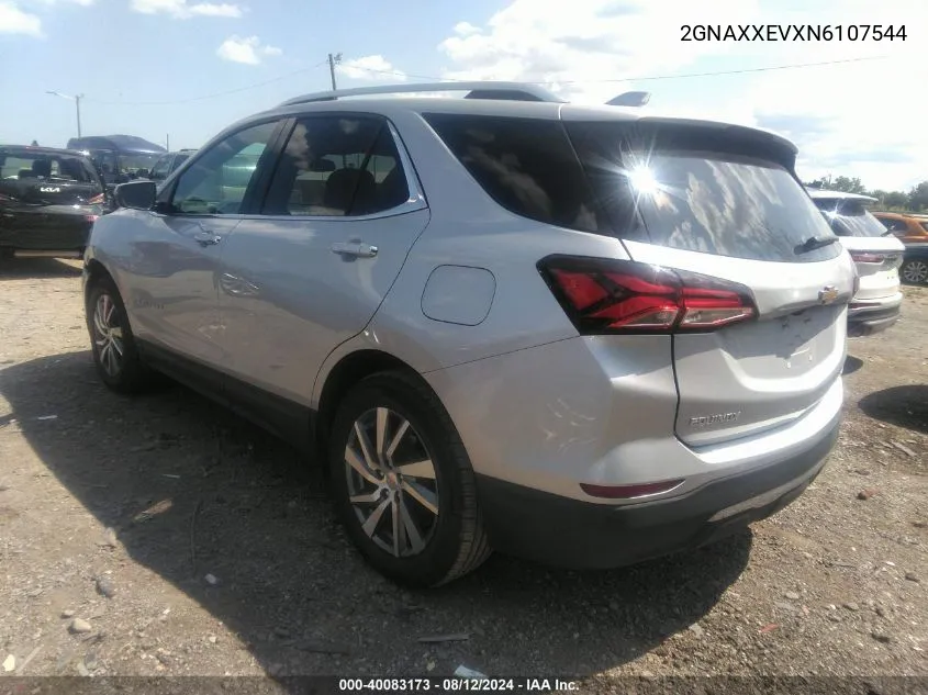 2022 Chevrolet Equinox Awd Premier VIN: 2GNAXXEVXN6107544 Lot: 40083173