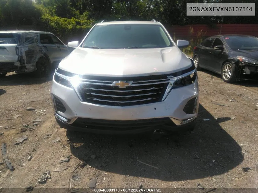 2022 Chevrolet Equinox Awd Premier VIN: 2GNAXXEVXN6107544 Lot: 40083173