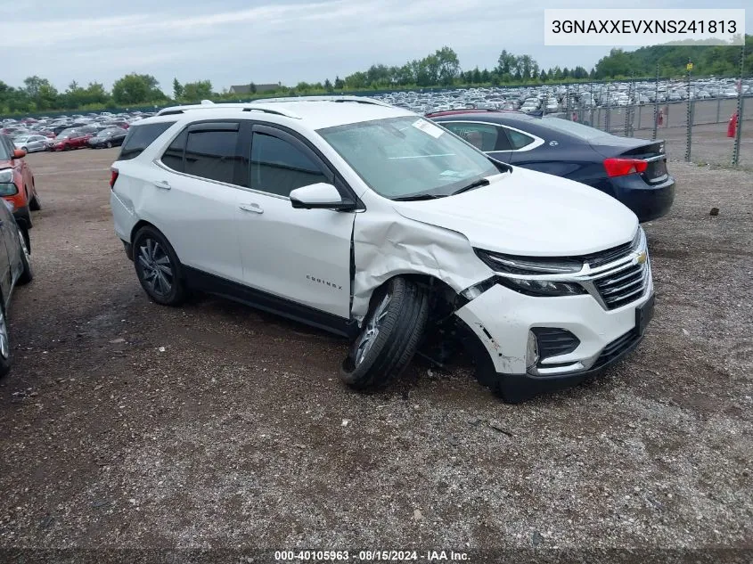 2022 Chevrolet Equinox Awd Premier VIN: 3GNAXXEVXNS241813 Lot: 40105963