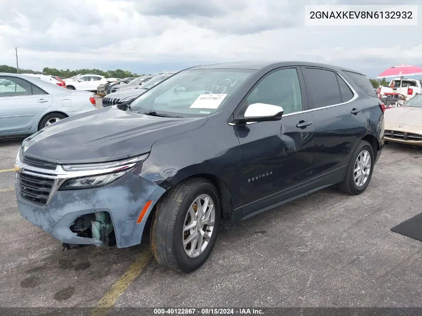 2022 Chevrolet Equinox Fwd Lt VIN: 2GNAXKEV8N6132932 Lot: 40122867