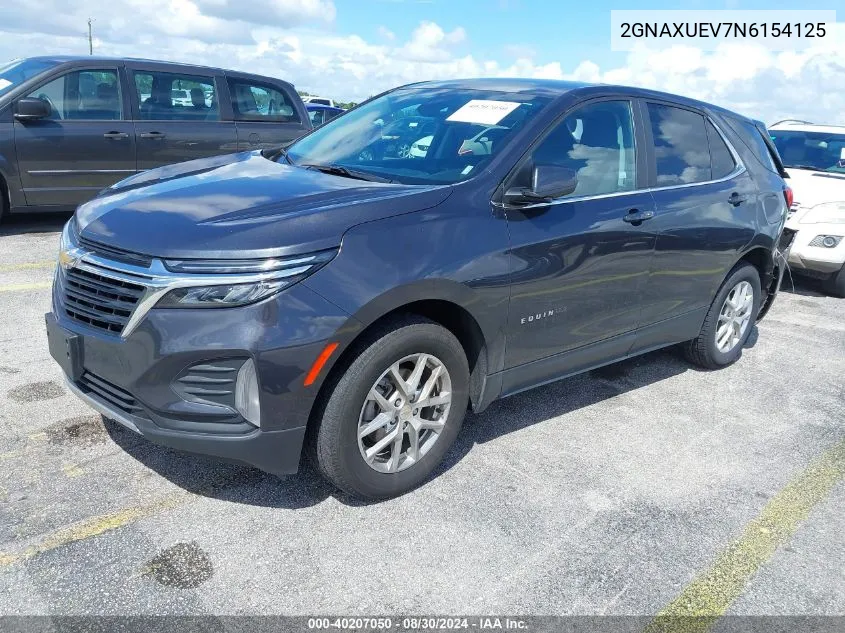 2022 Chevrolet Equinox Awd Lt VIN: 2GNAXUEV7N6154125 Lot: 40207050