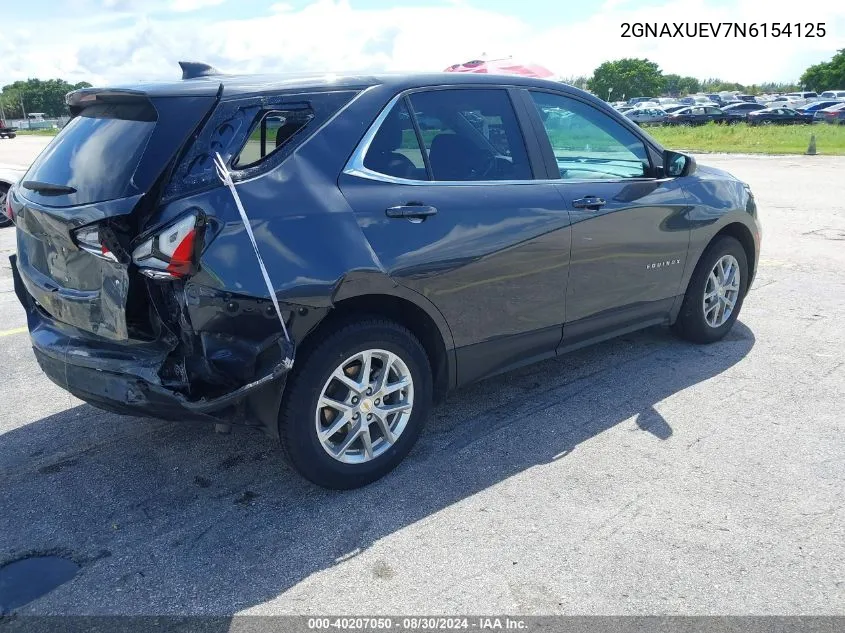 2022 Chevrolet Equinox Awd Lt VIN: 2GNAXUEV7N6154125 Lot: 40207050