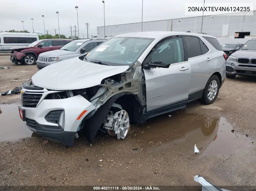 2022 Chevrolet Equinox Awd 2Fl VIN: 2GNAXTEV4N6124235 Lot: 40211118