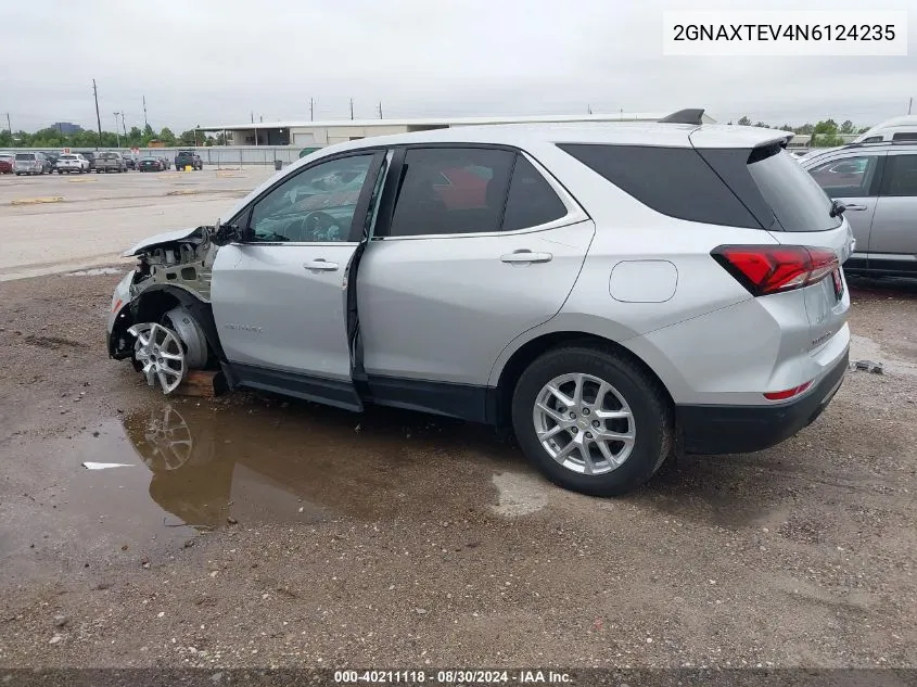 2022 Chevrolet Equinox Awd 2Fl VIN: 2GNAXTEV4N6124235 Lot: 40211118