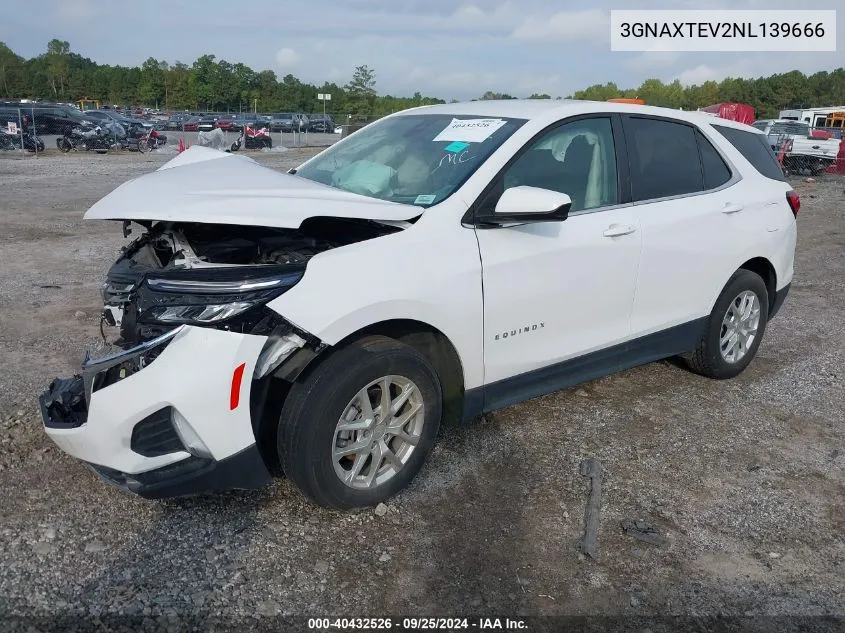 2022 Chevrolet Equinox Awd 2Fl VIN: 3GNAXTEV2NL139666 Lot: 40432526