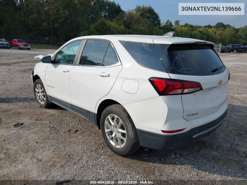 2022 Chevrolet Equinox Awd 2Fl VIN: 3GNAXTEV2NL139666 Lot: 40432526