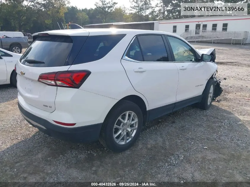 2022 Chevrolet Equinox Awd 2Fl VIN: 3GNAXTEV2NL139666 Lot: 40432526