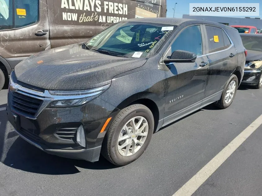 2022 Chevrolet Equinox Lt VIN: 2GNAXJEV0N6155292 Lot: 40445163