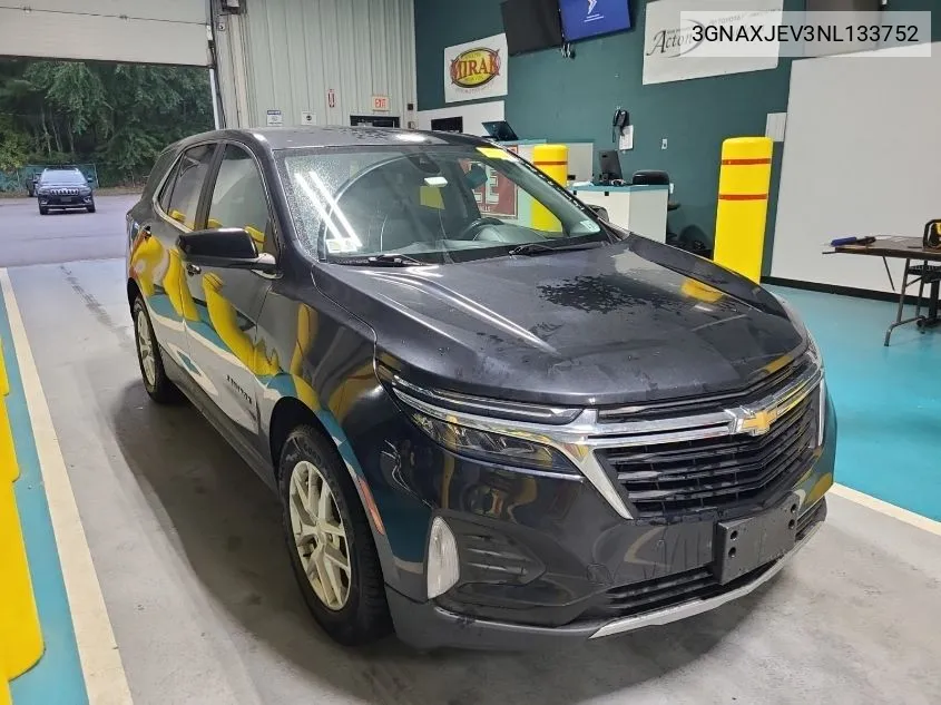 2022 Chevrolet Equinox Lt VIN: 3GNAXJEV3NL133752 Lot: 40445498