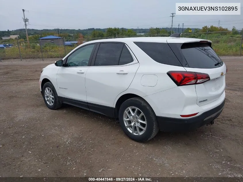 2022 Chevrolet Equinox Awd Lt VIN: 3GNAXUEV3NS102895 Lot: 40447848