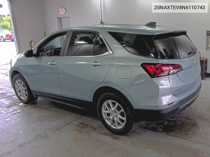 2022 Chevrolet Equinox Awd 2Fl VIN: 2GNAXTEV8N6110743 Lot: 40454137