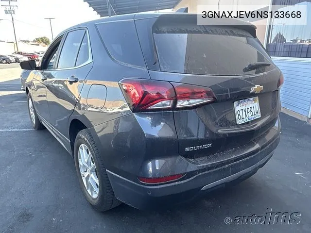 2022 Chevrolet Equinox Lt VIN: 3GNAXJEV6NS133668 Lot: 40455201