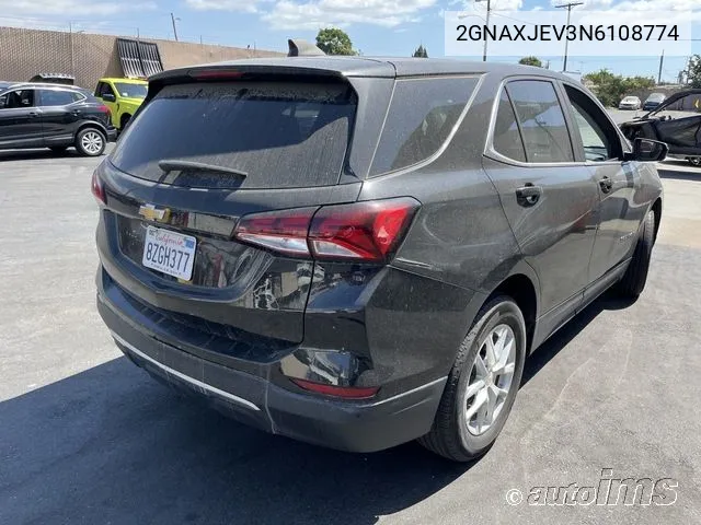 2022 Chevrolet Equinox Lt VIN: 2GNAXJEV3N6108774 Lot: 40455202