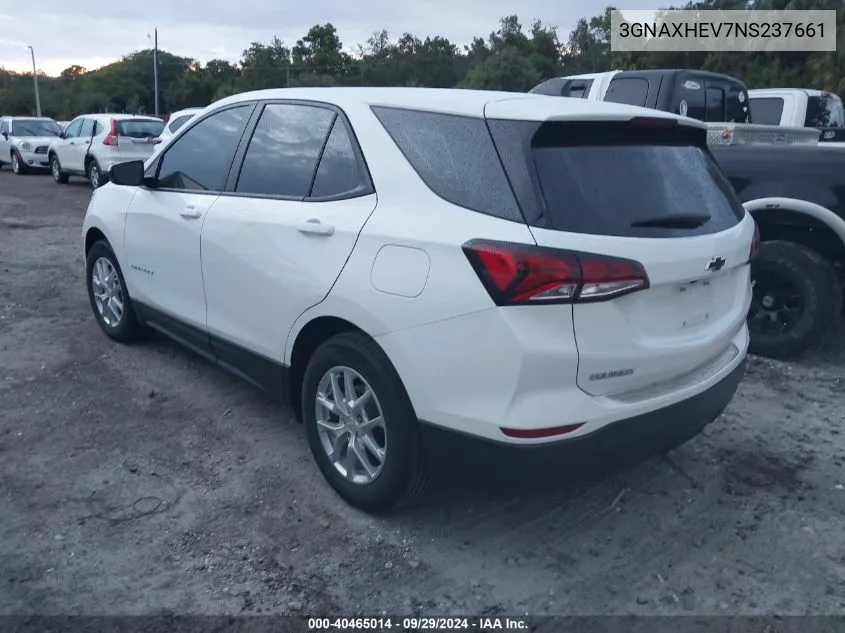 3GNAXHEV7NS237661 2022 Chevrolet Equinox Fwd Ls