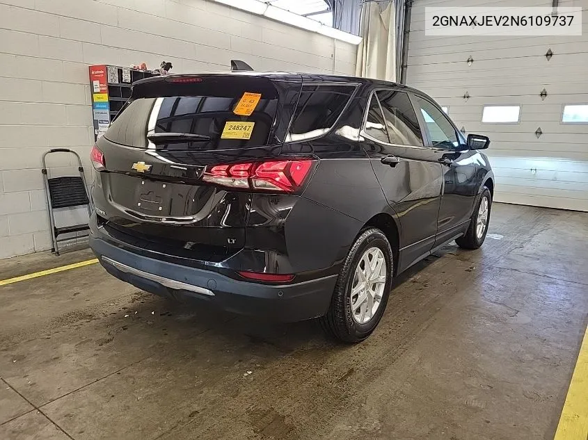 2022 Chevrolet Equinox Fwd 2Fl VIN: 2GNAXJEV2N6109737 Lot: 40550977