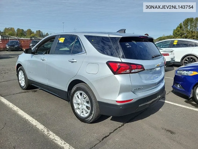 2022 Chevrolet Equinox Fwd 2Fl VIN: 3GNAXJEV2NL143754 Lot: 40578318