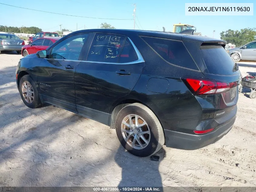 2022 Chevrolet Equinox Fwd 2Fl VIN: 2GNAXJEV1N6119630 Lot: 40673806