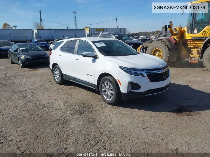 2022 Chevrolet Equinox Fwd Lt VIN: 3GNAXKEVXNL303174 Lot: 40717246