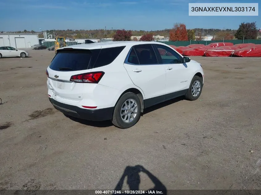 2022 Chevrolet Equinox Fwd Lt VIN: 3GNAXKEVXNL303174 Lot: 40717246