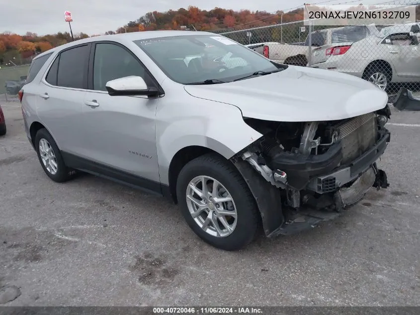 2022 Chevrolet Equinox Fwd 2Fl VIN: 2GNAXJEV2N6132709 Lot: 40720046