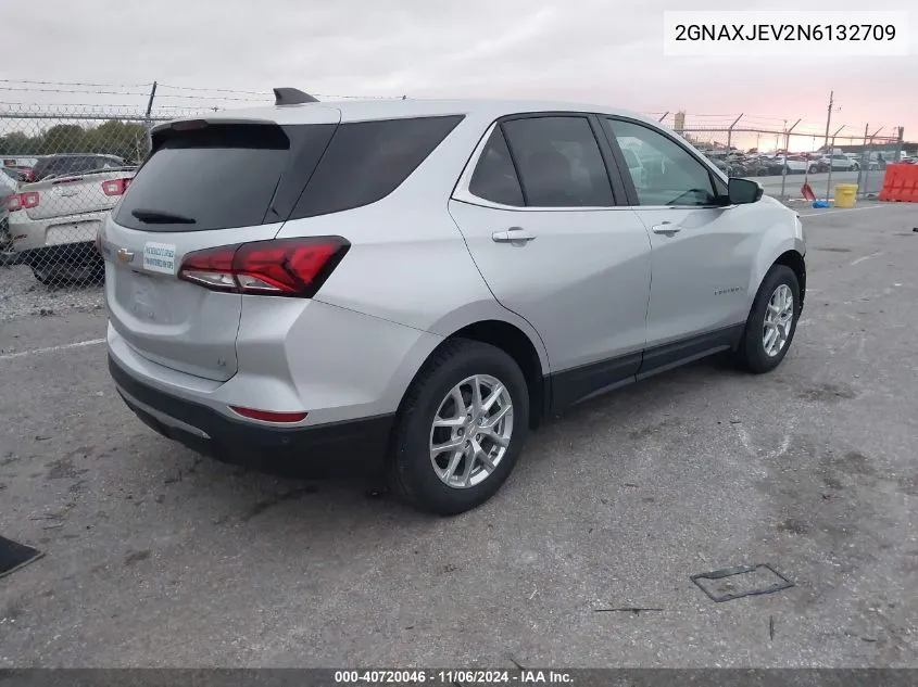 2022 Chevrolet Equinox Fwd 2Fl VIN: 2GNAXJEV2N6132709 Lot: 40720046