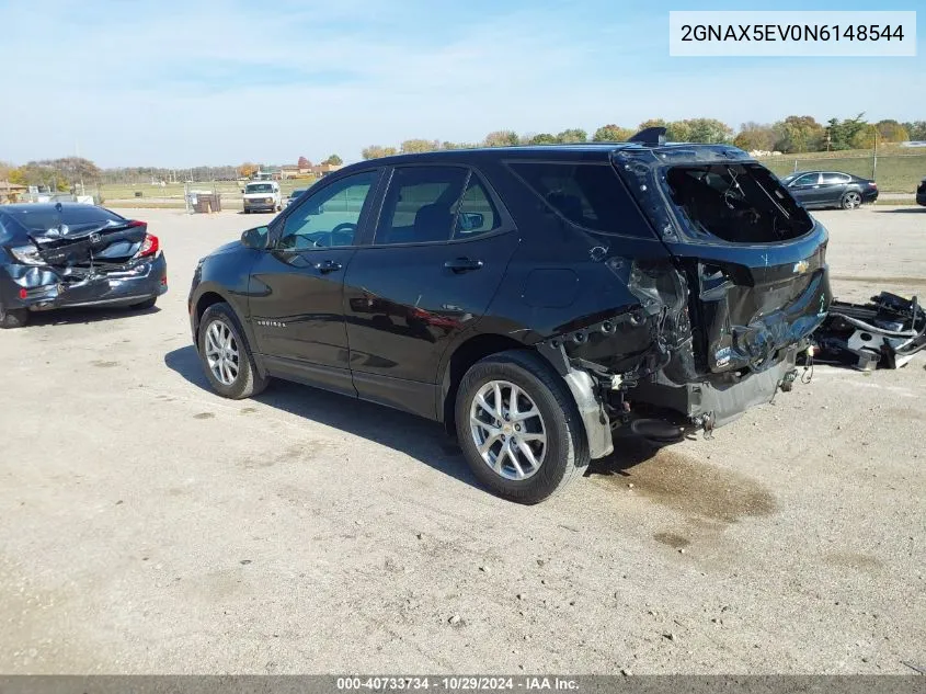 2022 Chevrolet Equinox Awd 1Fl VIN: 2GNAX5EV0N6148544 Lot: 40733734