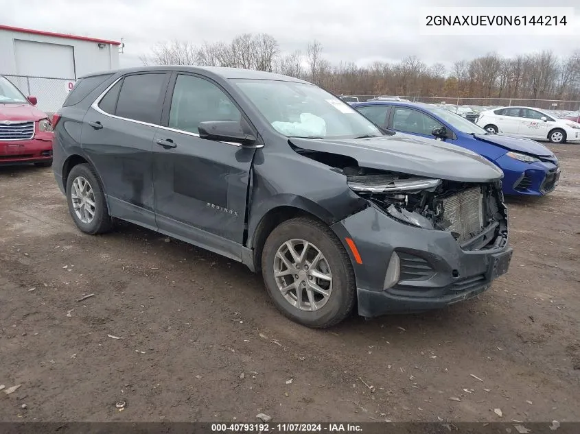 2022 Chevrolet Equinox Awd Lt VIN: 2GNAXUEV0N6144214 Lot: 40793192