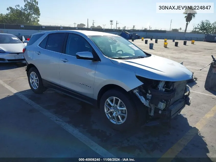 2022 Chevrolet Equinox Fwd 2Fl VIN: 3GNAXJEV9NL224847 Lot: 40806240