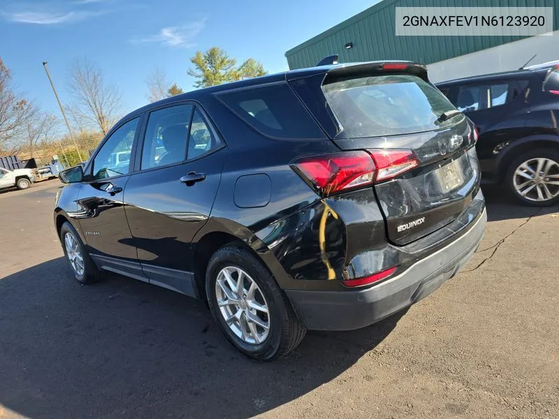 2022 Chevrolet Equinox Fwd 1Fl VIN: 2GNAXFEV1N6123920 Lot: 40808022