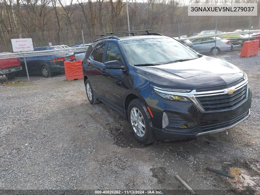 2022 Chevrolet Equinox Awd Lt VIN: 3GNAXUEV5NL279037 Lot: 40820262