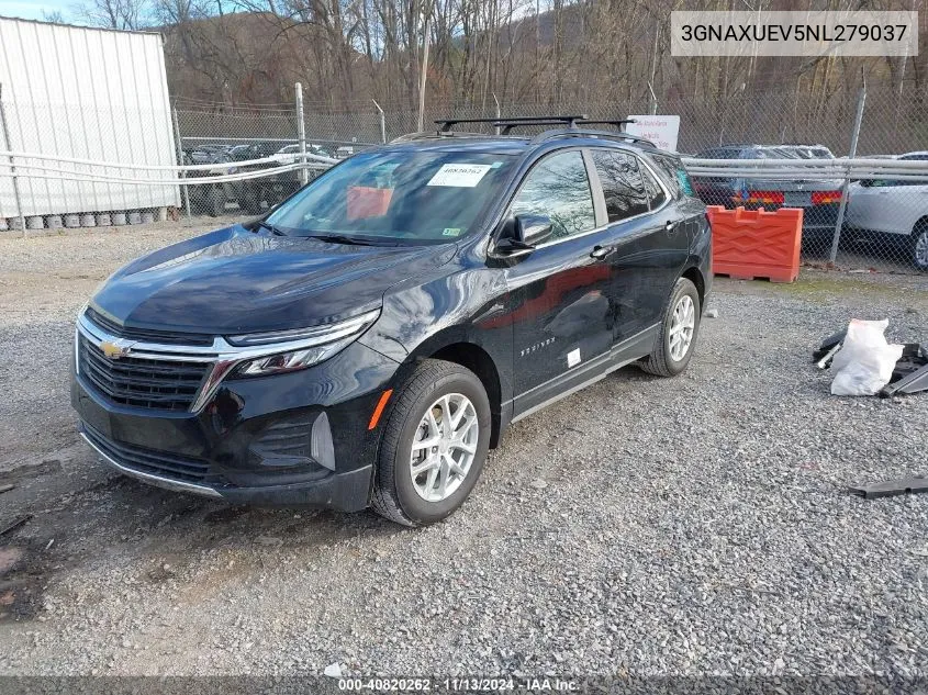 2022 Chevrolet Equinox Awd Lt VIN: 3GNAXUEV5NL279037 Lot: 40820262