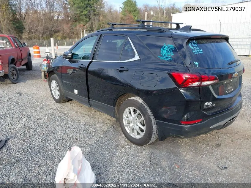 2022 Chevrolet Equinox Awd Lt VIN: 3GNAXUEV5NL279037 Lot: 40820262