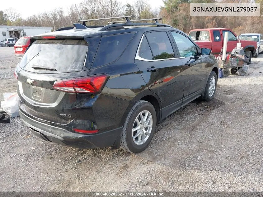 2022 Chevrolet Equinox Awd Lt VIN: 3GNAXUEV5NL279037 Lot: 40820262