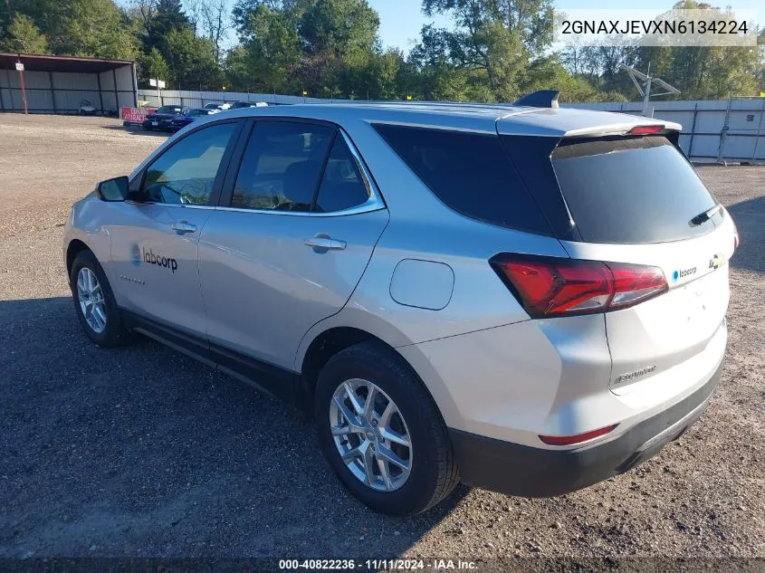 2022 Chevrolet Equinox Fwd 2Fl VIN: 2GNAXJEVXN6134224 Lot: 40822236