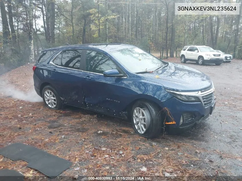 2022 Chevrolet Equinox Fwd Lt VIN: 3GNAXKEV3NL235624 Lot: 40830983