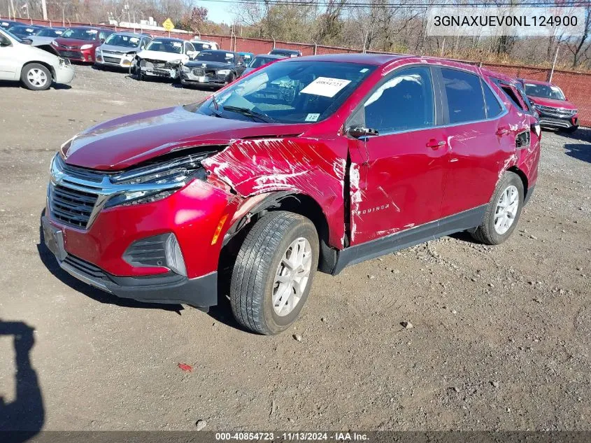 2022 Chevrolet Equinox Awd Lt VIN: 3GNAXUEV0NL124900 Lot: 40854723