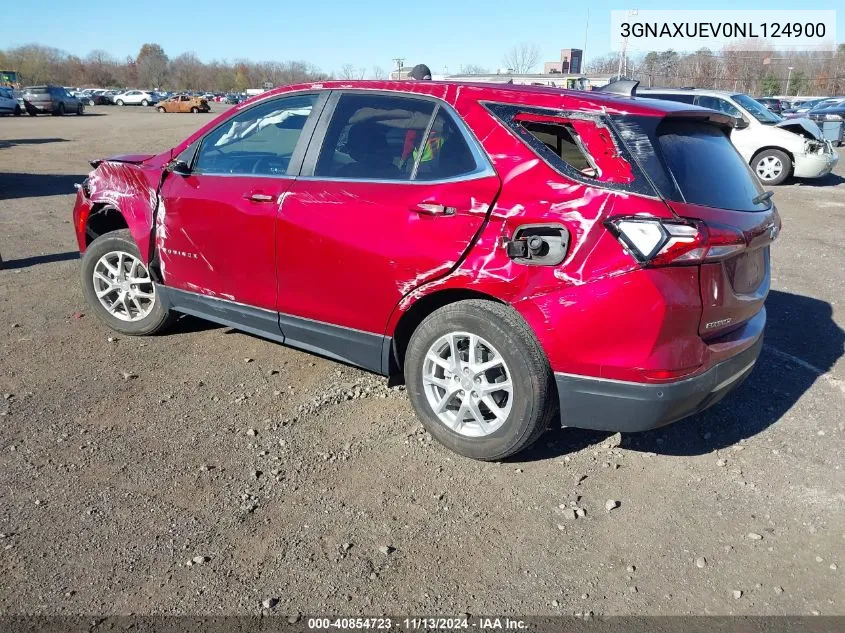 2022 Chevrolet Equinox Awd Lt VIN: 3GNAXUEV0NL124900 Lot: 40854723