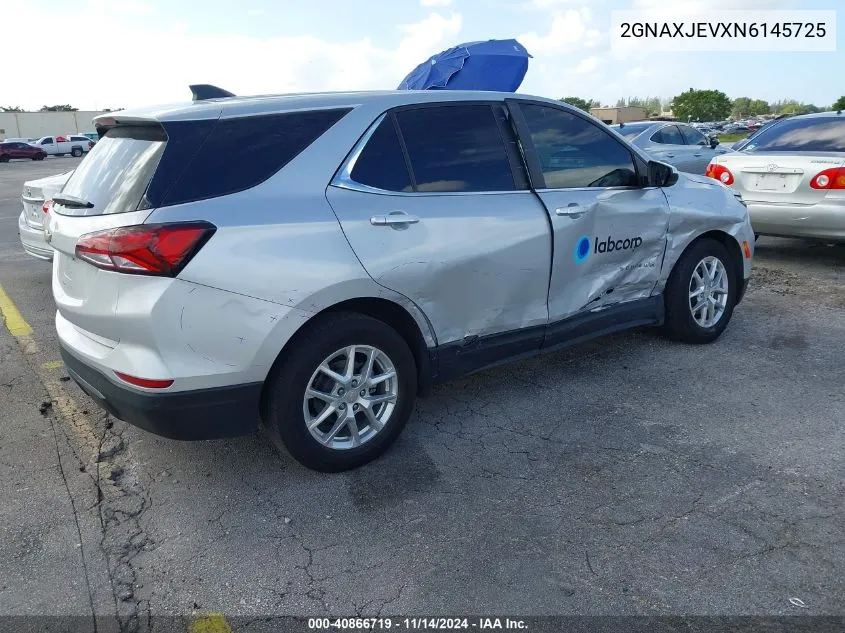 2022 Chevrolet Equinox Fwd 2Fl VIN: 2GNAXJEVXN6145725 Lot: 40866719