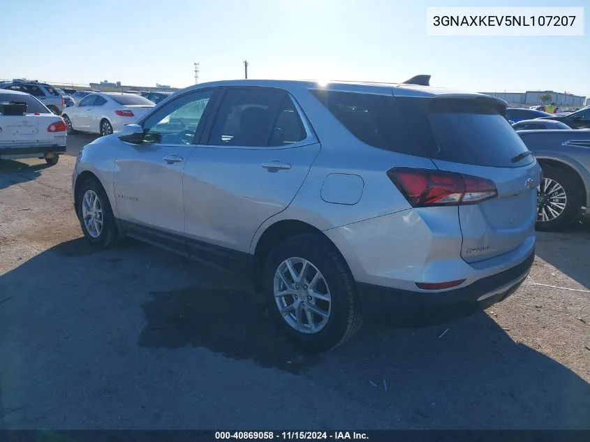 2022 Chevrolet Equinox Fwd Lt VIN: 3GNAXKEV5NL107207 Lot: 40869058