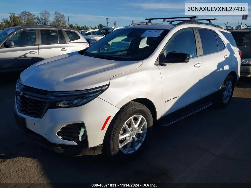 2022 Chevrolet Equinox Awd Lt VIN: 3GNAXUEVXNL27432 Lot: 40871831