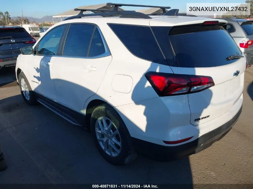 2022 Chevrolet Equinox Awd Lt VIN: 3GNAXUEVXNL27432 Lot: 40871831