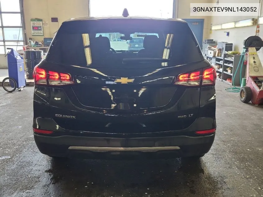 2022 Chevrolet Equinox Lt VIN: 3GNAXTEV9NL143052 Lot: 40876230