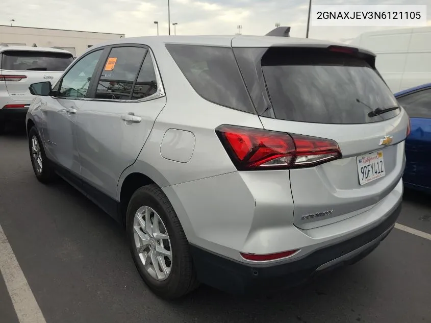 2022 Chevrolet Equinox Lt VIN: 2GNAXJEV3N6121105 Lot: 40881488