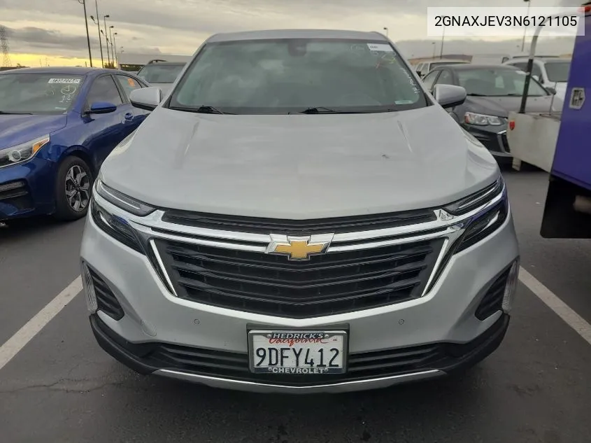 2022 Chevrolet Equinox Lt VIN: 2GNAXJEV3N6121105 Lot: 40881488