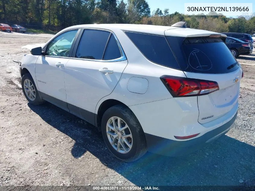 2022 Chevrolet Equinox Awd 2Fl VIN: 3GNAXTEV2NL139666 Lot: 40883871