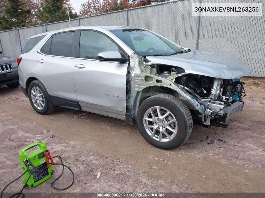 2022 Chevrolet Equinox Fwd Lt VIN: 3GNAXKEV8NL263256 Lot: 40889021